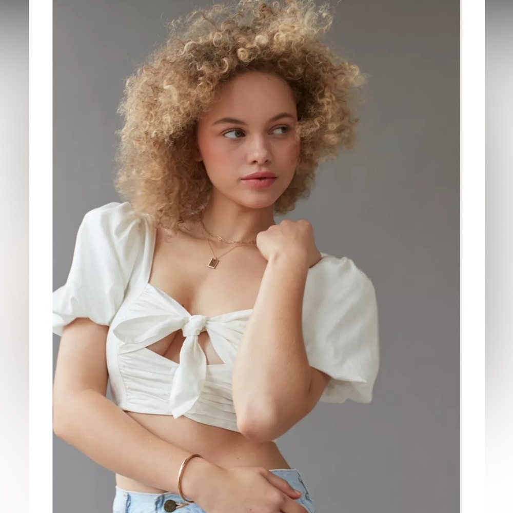 For Love & Lemons Jessie Cropped Top